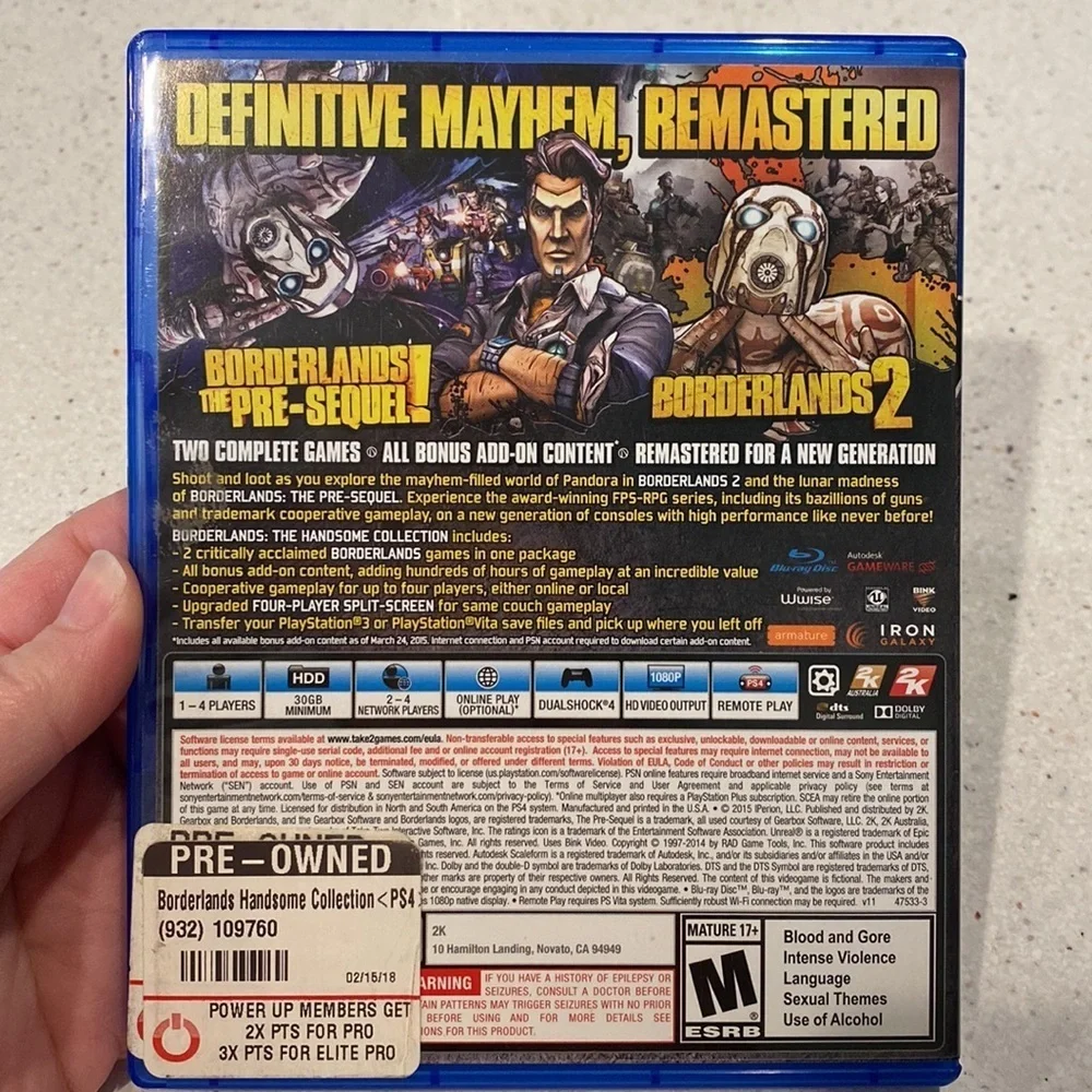 PS4 Borderlands The Handsome Collection
